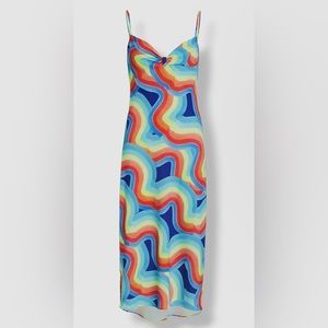 REVOLVE Le Superbe Women's Midi Sweetheart Slip Dress